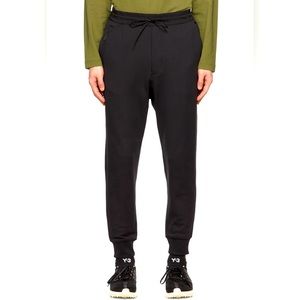 New Y-3 Yohji Yamamoto x Adidas Black Cuffed Joggers